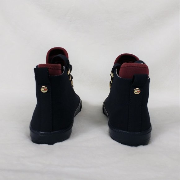 Tommy Hilfiger Size 6 Navy Blue Suede Boots - Picture 7 of 9